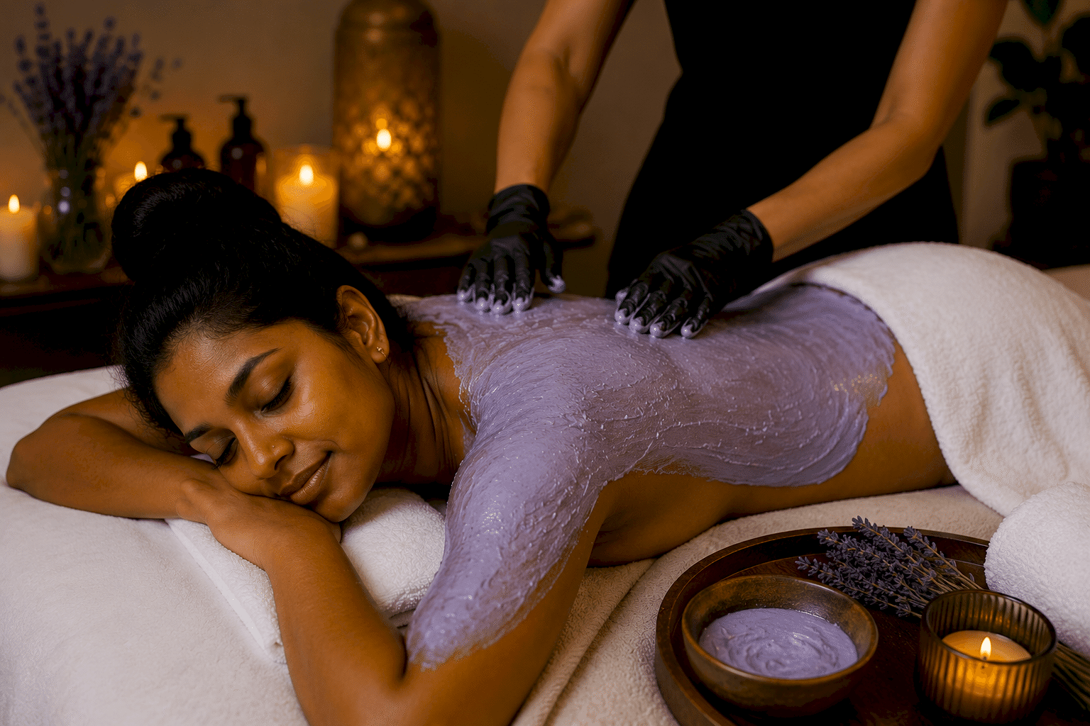The Moisturizing Lavender Mango Body Wrap